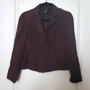 Brown button down jacket